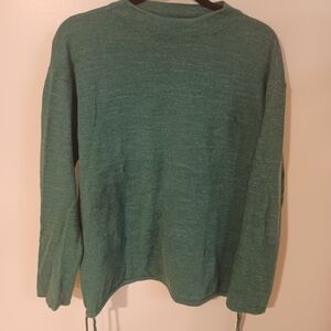 Pure Jill Green Crewneck Sweater for Women Medium